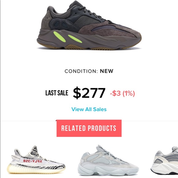 yeezy 700 mauve size 12